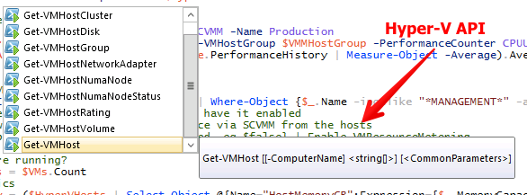 Hyper-V API Function