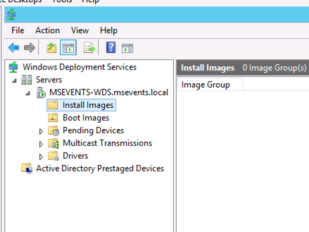 WDS Server Configured